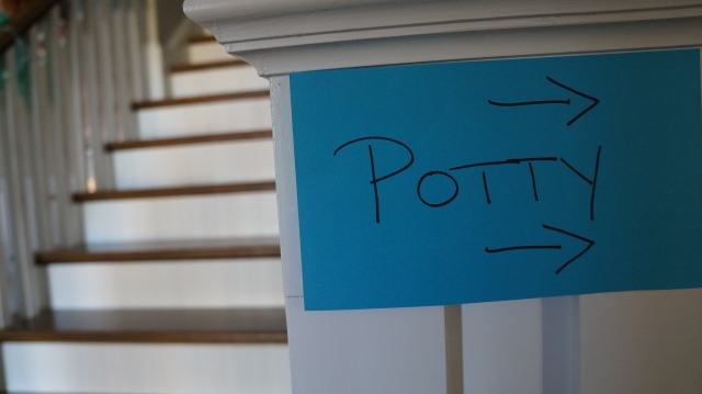 Always need a "Potty" sign :-)